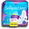 ABSORVENTE COM ABAS NOITE E DIA SECA SEMPRE LIVRE ADAPT PLUS PACOTE 8 UNIDADES