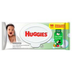 TOALHA UMEDECIDA DISNEY BABY HUGGIES MAX CLEAN PACOTE 96 UNIDADES EMBALAGEM ECONÔMICA