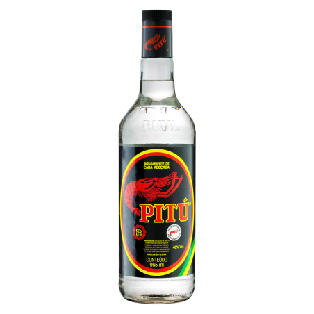 AGUARDENTE DE CANA ADOÇADA PITÚ GARRAFA 965ML
