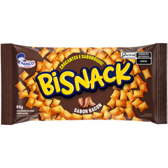 SALGADINHO DE TRIGO BACON PANCO BISNACK PACOTE 80G
