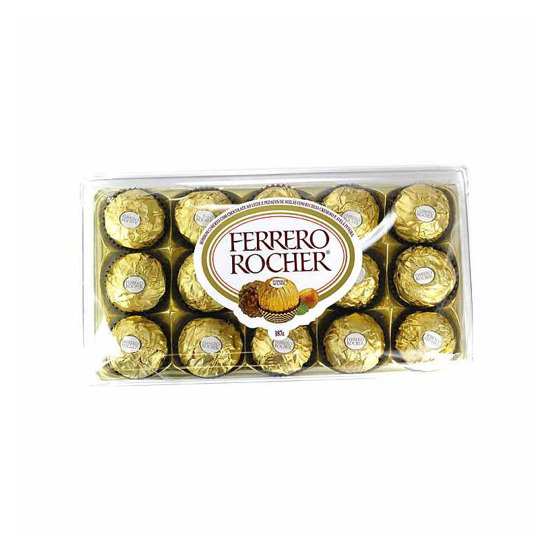 BOMBOM FERRERO ROCHER BANDEJA 150G 12 UNIDADES