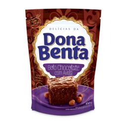 MISTURA PARA BOLO CHOCOLATE COM AVELÃ DONA BENTA SACHÊ 450G