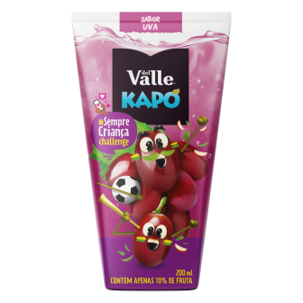 REFRESCO ADOÇADO UVA DEL VALLE KAPO CAIXA 200ML