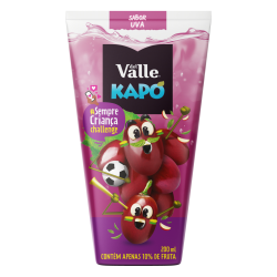 REFRESCO ADOÇADO UVA DEL VALLE KAPO CAIXA 200ML