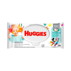 TOALHA UMEDECIDA HUGGIES PACOTE 48 UNIDADES