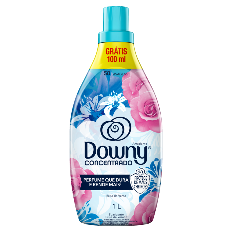 AMACIANTE DE ROUPA CONCENTRADO BRISA DE VERÃO DOWNY FRASCO 1L