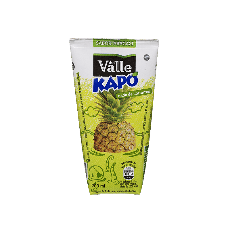 REFRESCO ADOÇADO ABACAXI DEL VALLE KAPO CAIXA 200ML