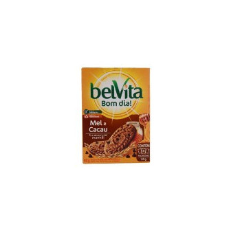 BISCOITO INTEGRAL MEL & GOTAS DE CACAU BELVITA CAIXA 75G
