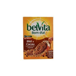 BISCOITO INTEGRAL MEL & GOTAS DE CACAU BELVITA CAIXA 75G