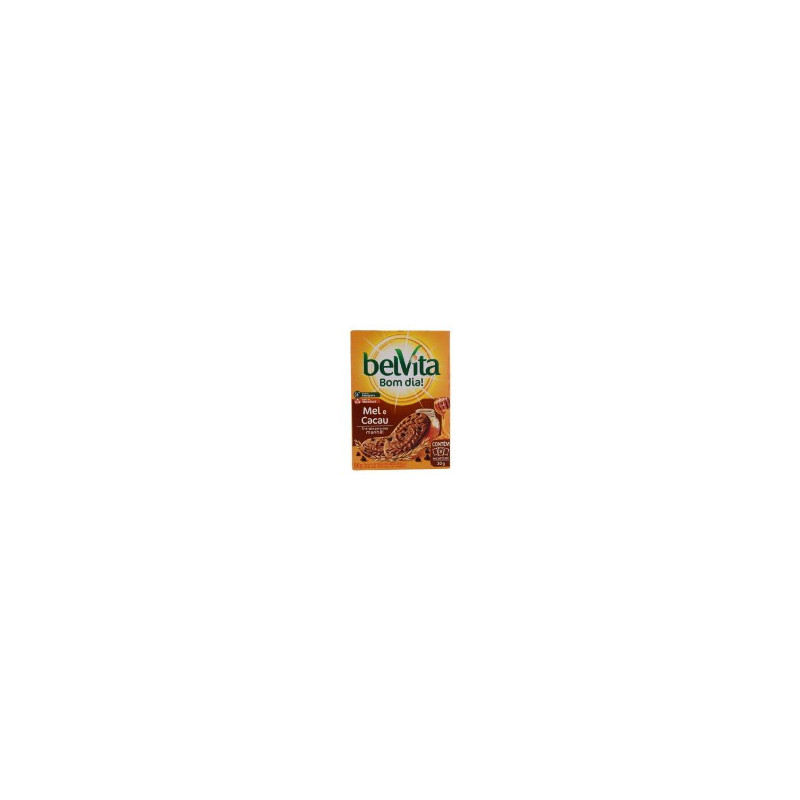 BISCOITO INTEGRAL MEL & GOTAS DE CACAU BELVITA CAIXA 75G