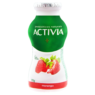 LEITE FERMENTADO PARCIALMENTE DESNATADO MORANGO ACTIVIA FRASCO 170G