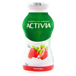 LEITE FERMENTADO PARCIALMENTE DESNATADO MORANGO ACTIVIA FRASCO 170G