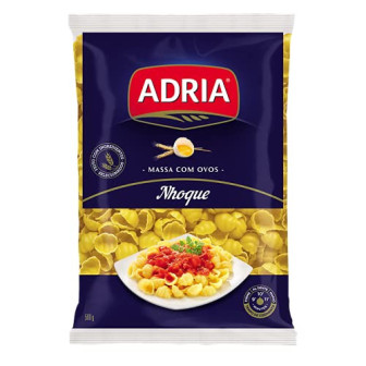 MACARRÃO DE SÊMOLA COM OVOS NHOQUE ADRIA PACOTE 500G