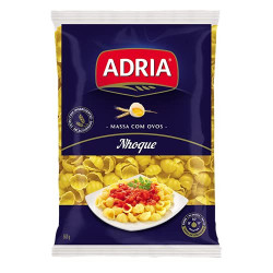 MACARRÃO DE SÊMOLA COM OVOS NHOQUE ADRIA PACOTE 500G