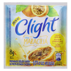 REFRESCO EM PÓ MARACUJÁ ZERO AÇÚCAR CLIGHT PACOTE 8G