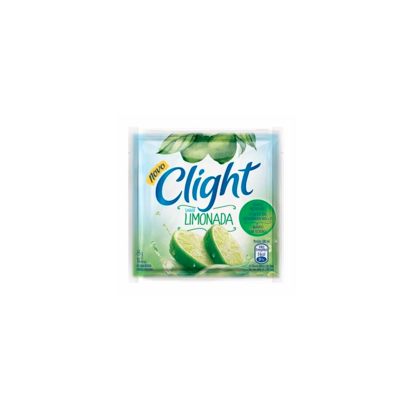 REFRESCO EM PÓ LIMONADA ZERO AÇÚCAR CLIGHT PACOTE 8G