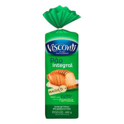 PÃO DE FORMA INTEGRAL VISCONTI PACOTE 400G