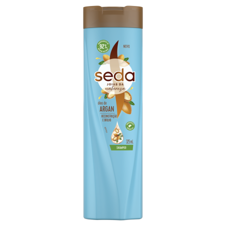 SHAMPOO SEDA JOIAS DA NATUREZA ÓLEO DE ARGAN FRASCO 325ML