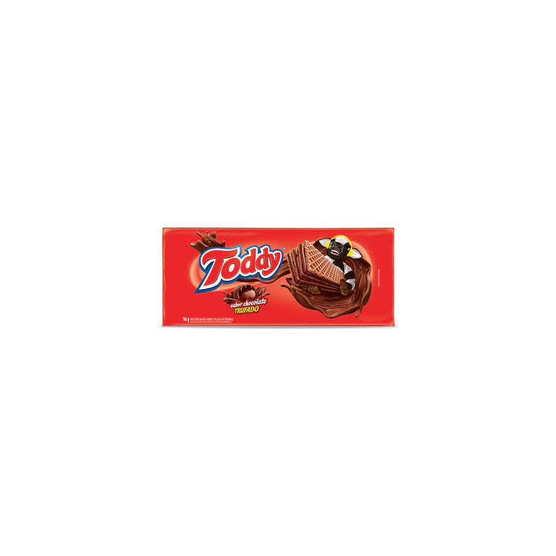 BISCOITO WAFER CHOCOLATE TRUFADO TODDY PACOTE 94G