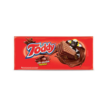 BISCOITO WAFER CHOCOLATE TRUFADO TODDY PACOTE 94G