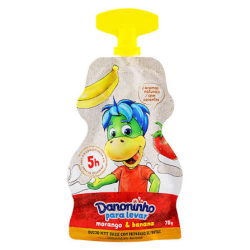 PETIT SUISSE MORANGO & BANANA DANONINHO PARA LEVAR SQUEEZE 70G