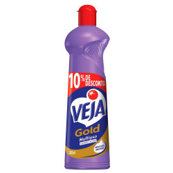 LIMPADOR MULTIUSO COM ÁLCOOL LAVANDA VEJA GOLD SQUEEZE 500ML GRÁTIS 10% DE DESCONTO