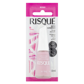 ESMALTE CREMOSO ASTRAL RISQUÉ ROSAS BLISTER 8ML