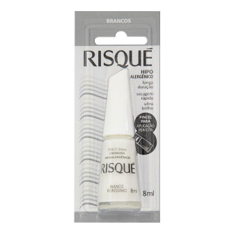 ESMALTE CREMOSO BIANCO PURÍSSIMO RISQUÉ BRANCOS BLISTER 8ML