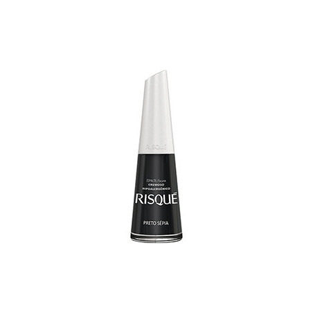 ESMALTE CREMOSO PRETO SÉPIA RISQUÉ ESCUROS BLISTER 8ML