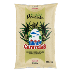 AÇÚCAR DEMERARA CARAVELAS PACOTE 1KG