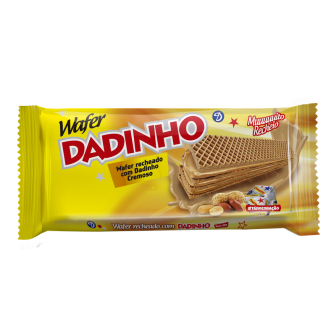 BISCOITO WAFER RECHEIO AMENDOIM DADINHO PACOTE 90G