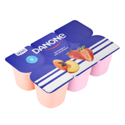 BEBIDA LÁCTEA FERMENTADA MORANGO DANONE BANDEJA 510G 6 UNIDADES