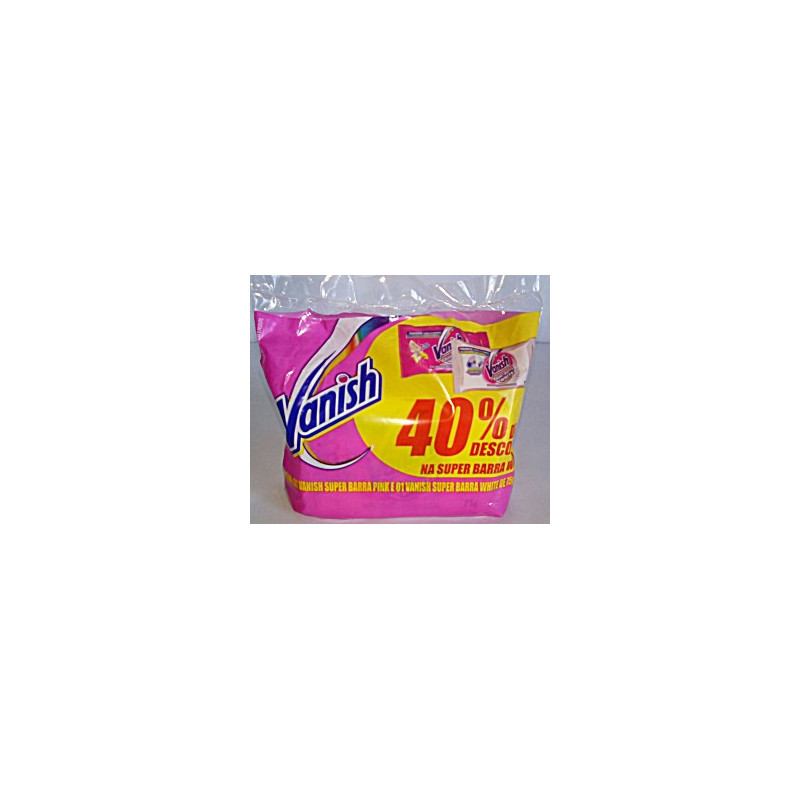 KIT TIRA-MANCHAS BARRA ROUPAS BRANCAS + COLORIDAS VANISH 75G CADA