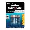 PILHA ALCALINA AAA RAYOVAC 4 UNIDADES 1,5V GRÁTIS 1 PILHA