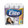 PAPEL HIGIÊNICO FOLHA DUPLA ULTRA SUAVE ELITE 30M PACOTE LEVE 12 PAGUE 11 UNIDADES