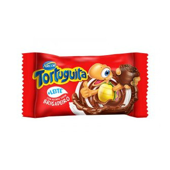 CHOCOLATE AO LEITE RECHEIO BRIGADEIRO TORTUGUITA PACOTE 15,5G