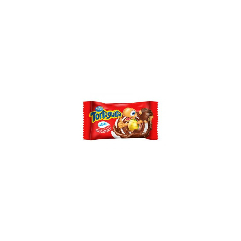 CHOCOLATE AO LEITE RECHEIO BRIGADEIRO TORTUGUITA PACOTE 15,5G