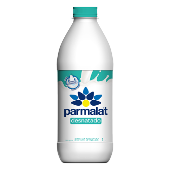 LEITE UHT DESNATADO PARMALAT GARRAFA 1L