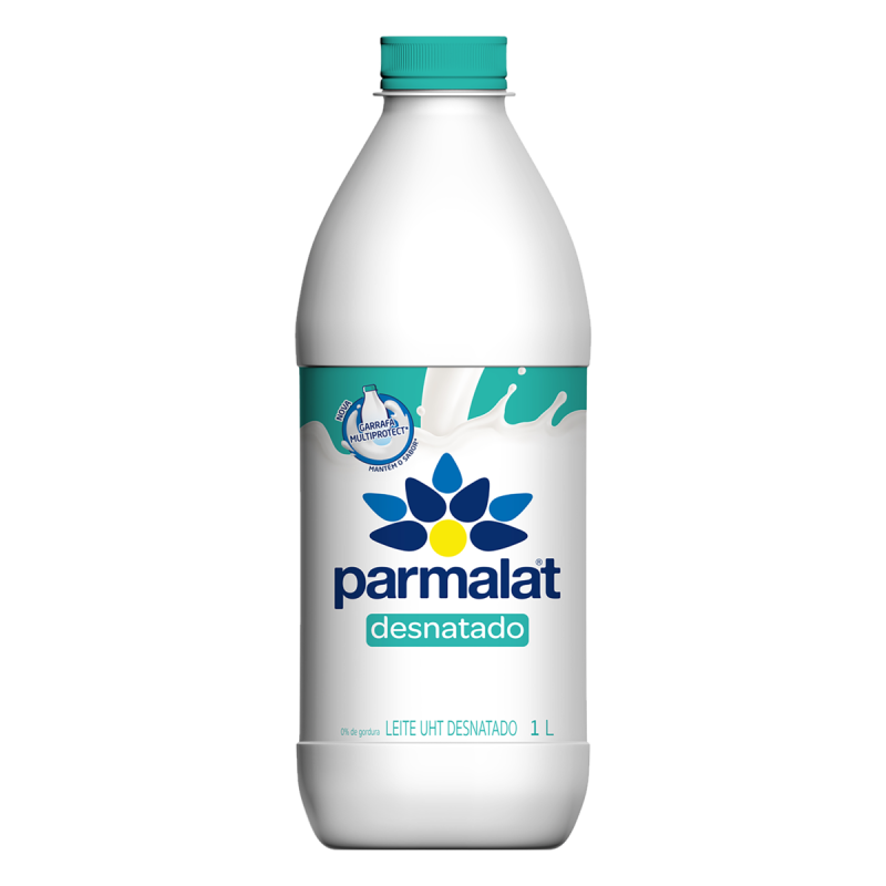 LEITE UHT DESNATADO PARMALAT GARRAFA 1L