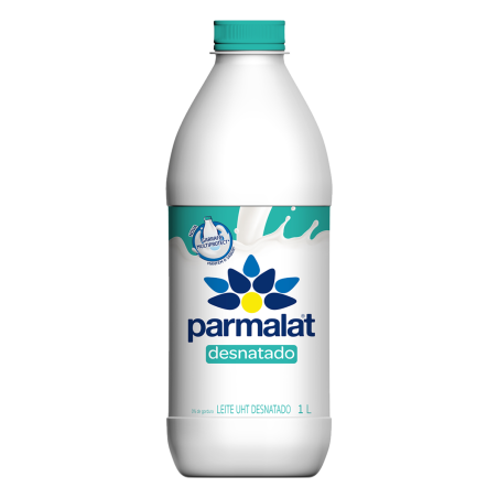 LEITE UHT DESNATADO PARMALAT GARRAFA 1L