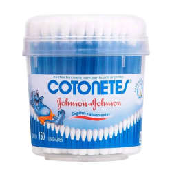 7891010032937 Hastes Flexíveis Johnson&Johnson Cotonetes Pote com 150 Unidades