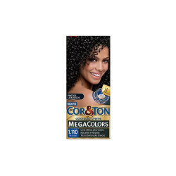 KIT COLORAÇÃO CREME 1.110 PRETO ÔNIX NIELY COR&TON MEGA COLORS