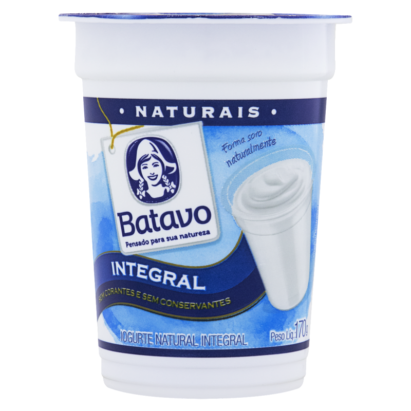 IOGURTE INTEGRAL BATAVO NATURAIS COPO 170G