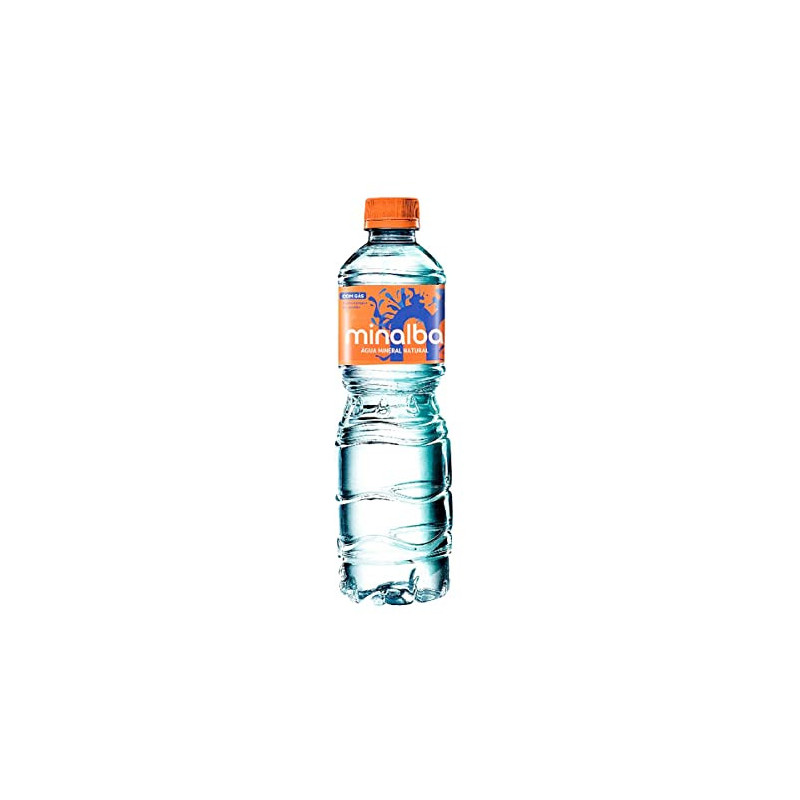 ÁGUA MINERAL NATURAL COM GÁS MINALBA GARRAFA 510ML