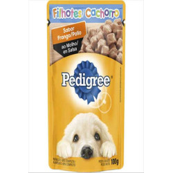 ALIMENTO PARA CÃES FILHOTES FRANGO AO MOLHO PEDIGREE SACHÊ 100G