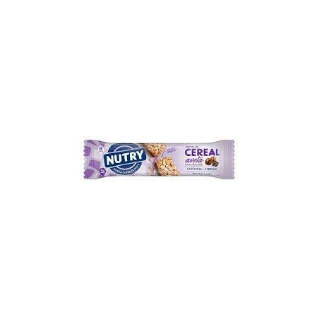 BARRA DE CEREAL AVELÃ COBERTURA CHOCOLATE NUTRY PACOTE 22G