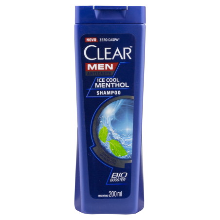 SHAMPOO ANTICASPA ICE COOL MENTHOL CLEAR MEN FRASCO 200ML