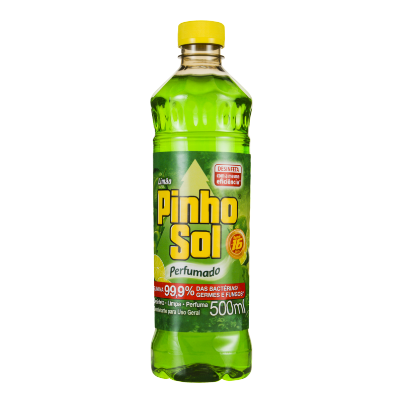 DESINFETANTE PERFUMADO LIMÃO PINHO SOL FRASCO 500ML