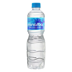 ÁGUA MINERAL NATURAL SEM GÁS MINALBA GARRAFA 510ML