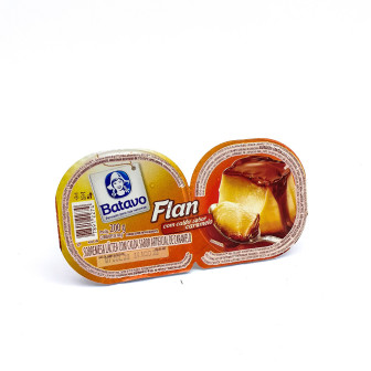 SOBREMESA LÁCTEA FLAN CALDA CARAMELO BATAVO BANDEJA 200G 2 UNIDADES